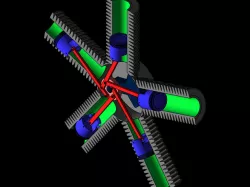 Radial Five Cylinder Engine working model