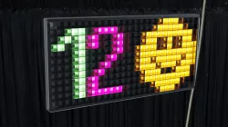 RGB strip matrix display