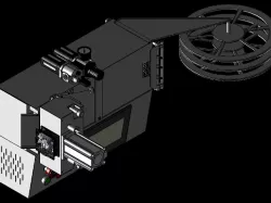 Rubber tube cutting machine