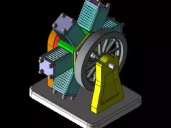 Six Cylinder Radial Engine