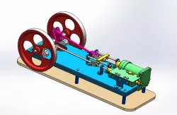 SMALL HORIZONTAL STEAM ENGINE