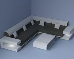 Sofa,Pillow and Tripoi