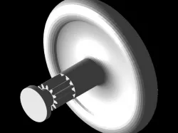 Spinning top with pull