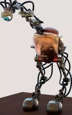 Steampunk Robot "N1g3l" "Nigel" 3D Print Project Flight of the Arrowhead