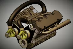 V6 CAR ENGINE