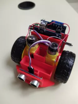 Voiture robot chassis rond