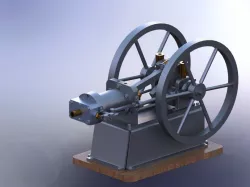 1 Cylinder Single Acting stirling engine