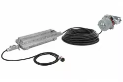 12W Explosion Proof Handheld LED Light - 120-277VAC Stepped Down 12/24VDC - Trunnion Mount