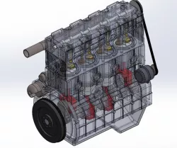 4 Cylinder Inline Gasoline Engine, 4 Silindir Sıralı Benzin 201 HP Motor