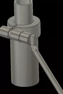 Adjustable lock for two pipes
