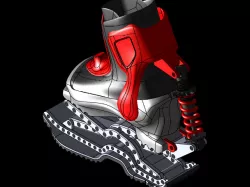 Articulating and Impact Absorbing Suspension Boot