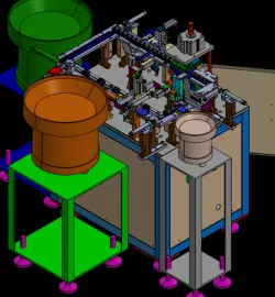 Audio Assembly Machine Audio Interface Automatic Assembly Equipment 3D Model CAD Exported