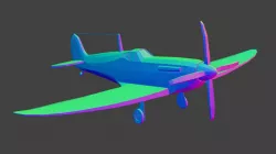 British Spitfire (low-poly)