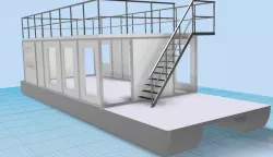 casa flotante 12m