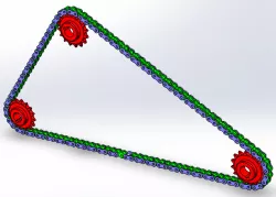 Chain Sprocket Assembly in Solidworks