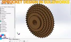 CHAIN SPROCKET IN SOLIDWORKS