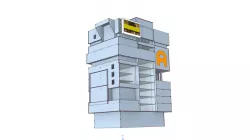 Cyberpunk building 1/87 HO railway