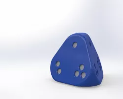 D4 Rounded Tetrahedron Dice