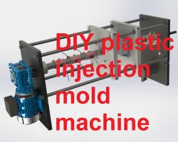 DIY All-electric plastic injection molding machine.