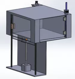 Enclosure box for opening and sliding mechanism