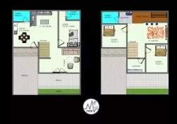 EXAMPLE OF FLOOR PLANS 2 LEVEL HOUSE
