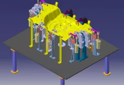 Fixture design of a car back panel