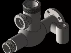 Flange valve body