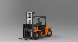 forklift, lift truck, jitney, fork truck, fork hoist, forklift truck