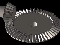Gear and pinion with animation