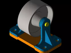 heavy duty  fixed caster wheel
