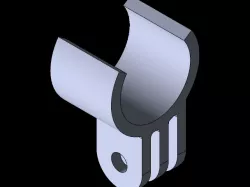 Helmet light clip which connects to gopro/action camera mount