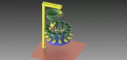 Hopper arrangement 3d drawing