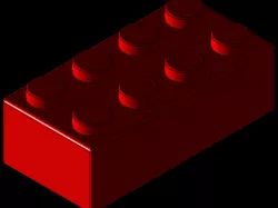 lego bricks 2x2 and 2x4