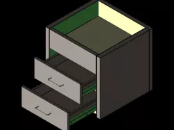 Metal drawer unit