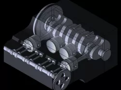 Motor 4 pistones