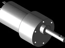 Orange Johnson Motor 200RPM