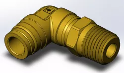 Parker 169PMT-8-8 Brass Swivel Fitting 1/2" MPT x 1/2" PTC