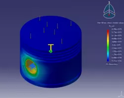 Piston Static Analysis #CATIA v5