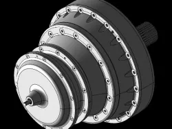 Planetary gearbox animation in keyshot