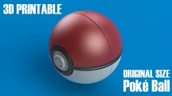 POKEMON POKE BALL (3D PRINTABLE!)