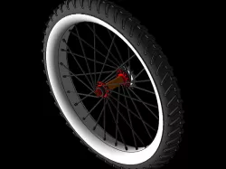 Rear Wheel Of Cycle