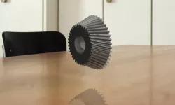 Spiral Bevel Gear/ Helical Bevel Gear  3D Modelled and Rendered in CATIA V5