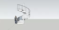 spiral stairs (skp)