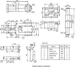 Steam Engine Crosshead in Solidworks