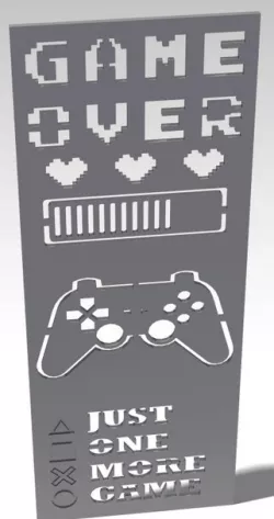 STEEL WALL ART DECOR GAMER