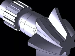 Stimulation of helical Gear