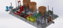 Sunflower oil refinery