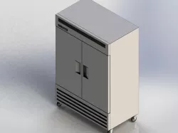 True T-49-HC 55 Two Section Solid Door Refrigerato