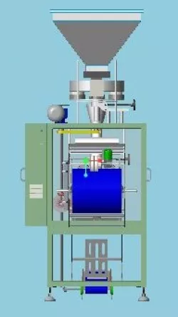 VFFS yapıştırma paketleme makinesi 3D modeli