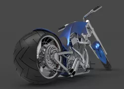 3D Rendered American Chopper using Solidworks